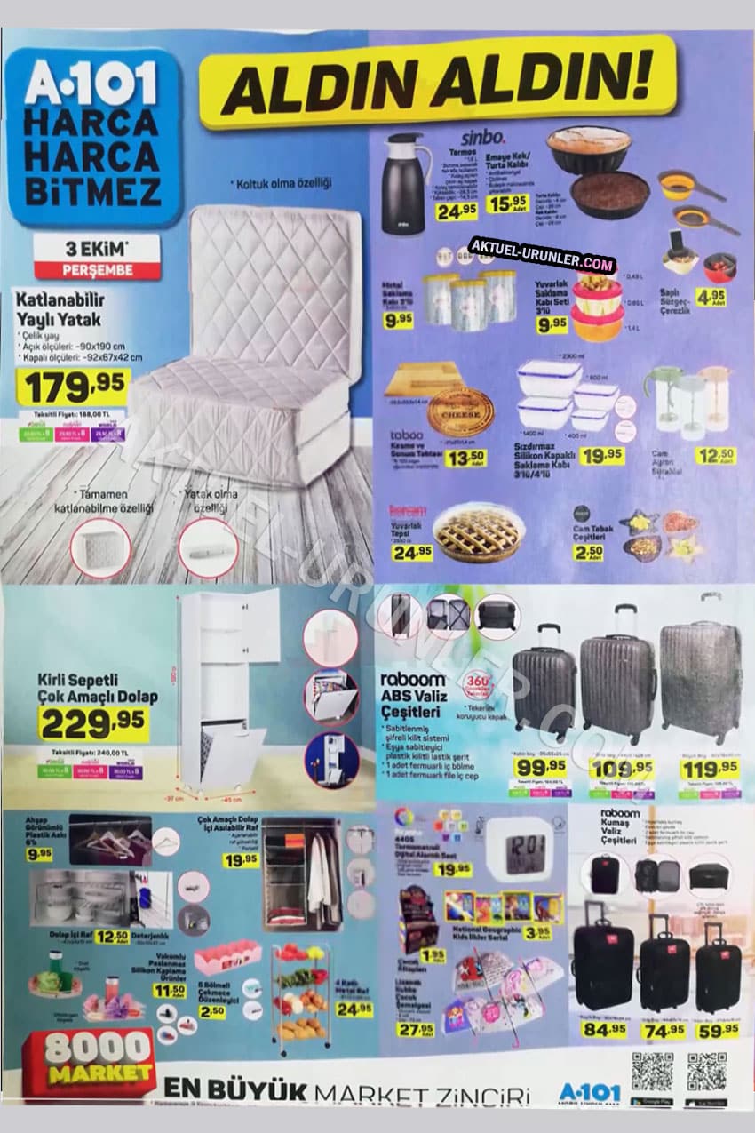 A101 3 Ekim tatak takımı