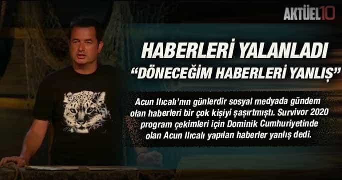 Haberleri Yalanladı “Döneceğim Haberleri Yanlış”