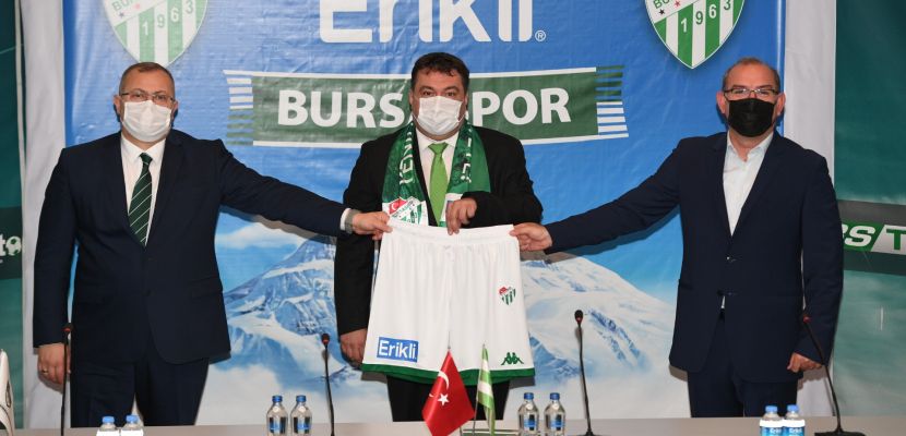 Erikli, #bizbizeyeteriz diyerek yola çıkan Bursaspor’un yanında yerini aldı