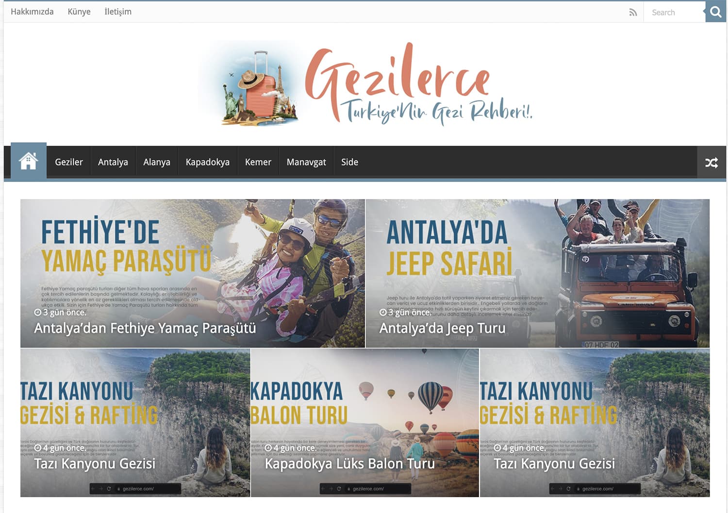 Türkiye’nin Gezi Rehberi Gezilerce.com ile Ucuz Turları Bulun!.